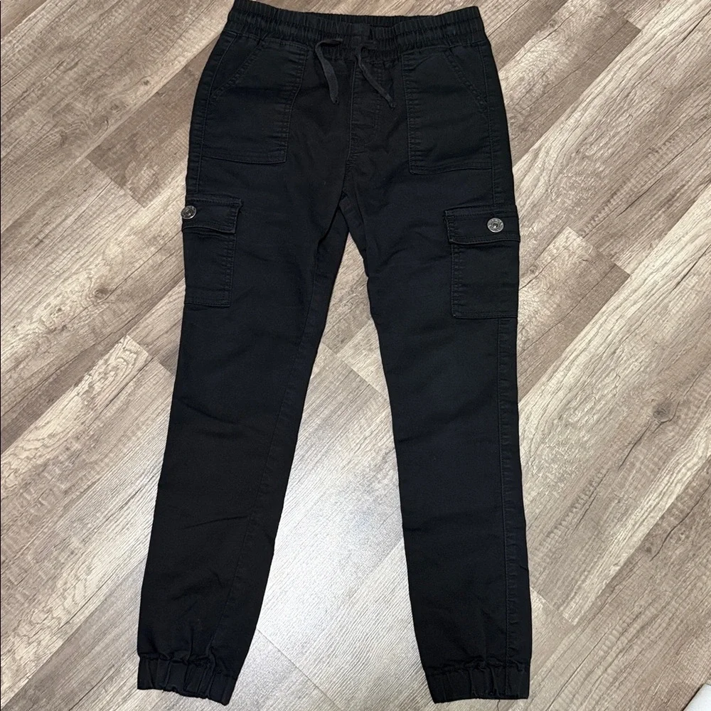 V.I.P. Black Jogger Cargo Pants, Size 27